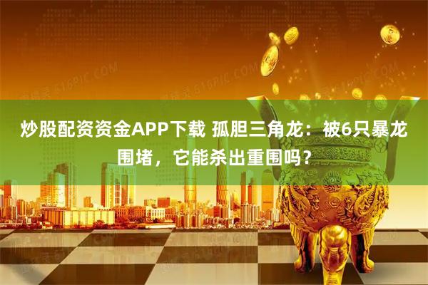 炒股配资资金APP下载 孤胆三角龙：被6只暴龙围堵，它能杀出重围吗？