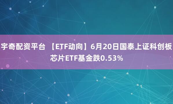 宇奇配资平台 【ETF动向】6月20日国泰上证科创板芯片ETF基金跌0.53%
