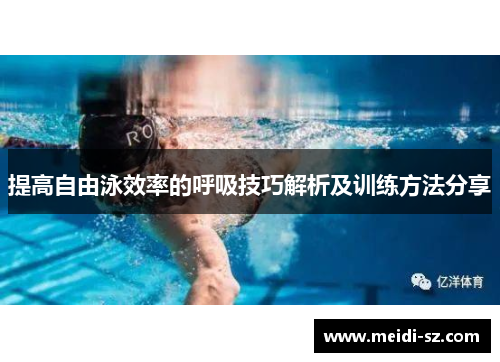 提高自由泳效率的呼吸技巧解析及训练方法分享